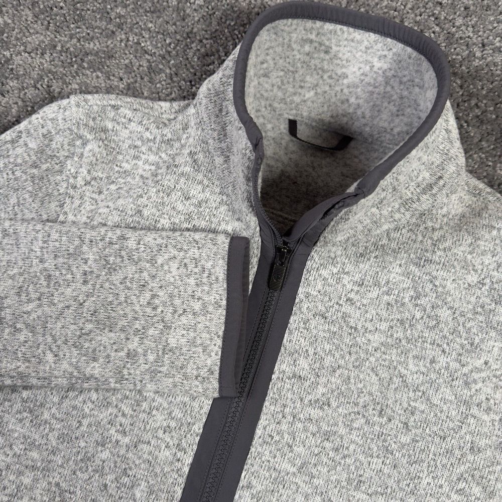 Lululemon Scuba Jacket Women's 8 Gray Heathered Funnel Neck Full Zip C50416